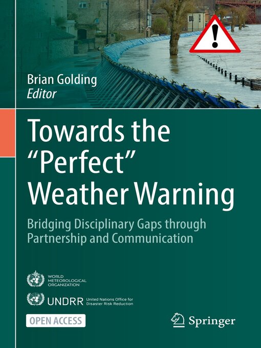 Title details for Towards the "Perfect" Weather Warning by Brian Golding - Available